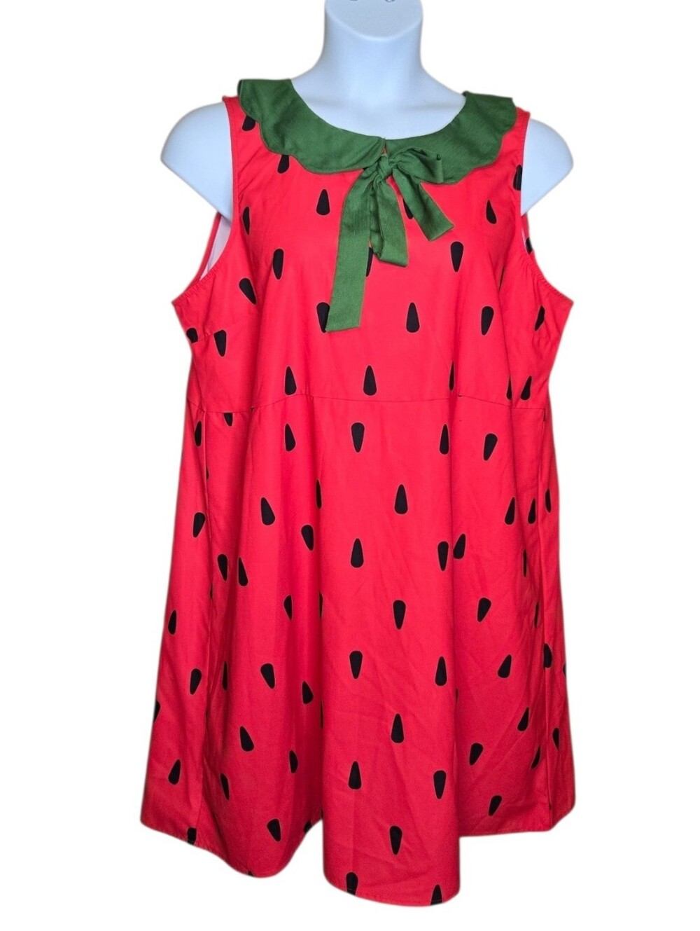 NEW Smak Parlour red and green 60s watermelon wower kawaii shift dress 1X
